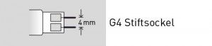 Fassung G4 Stiftsockel